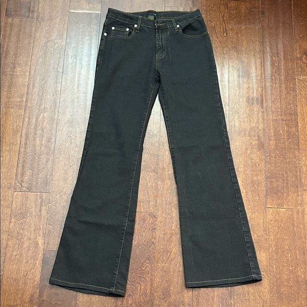Georgiou Women's Jeans in Sepia Tone Brown-ish Color, Contrast Stitching, Size 4
